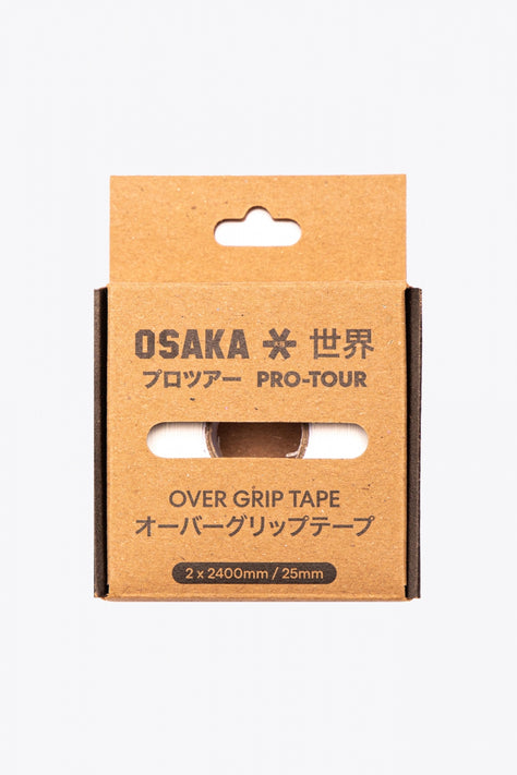 Osaka over grip tape white in packaging front view