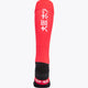 RAHC Field Hockey Socks in red with Osaka logo in green. Back view