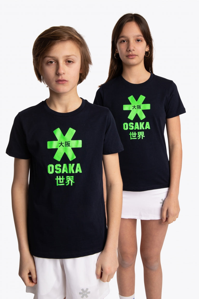 Osaka Kids Tee Green Star | Navy