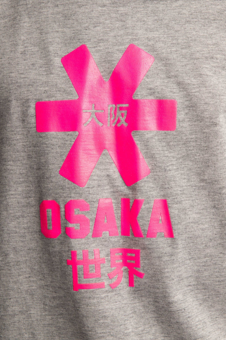 Osaka Kids Tee Pink Star | Heather Grey