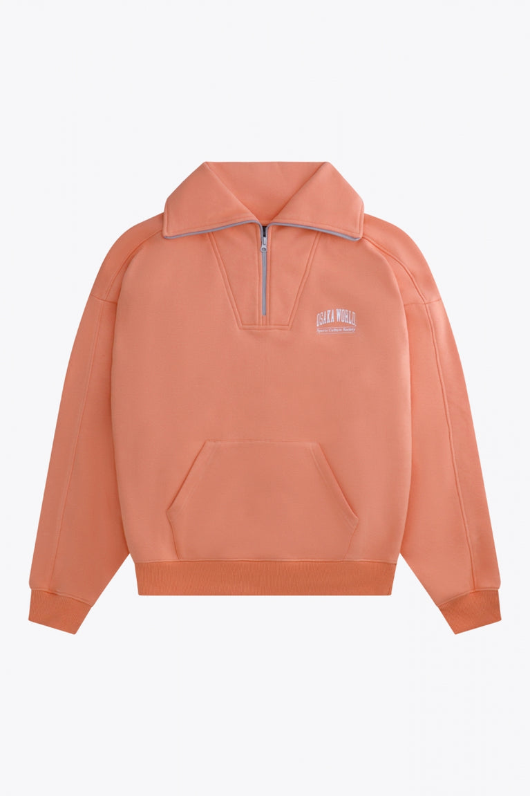 Osaka Women Half Zip Sweater | Peach