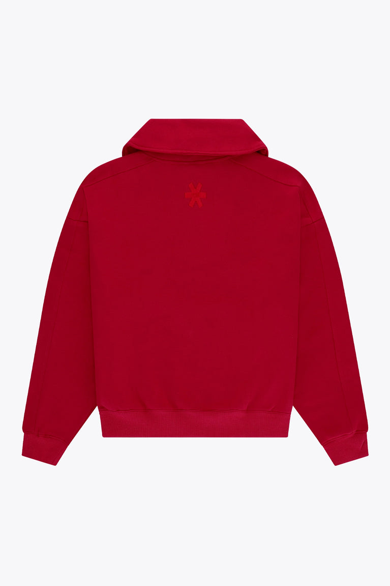 Osaka Women Half Zip Sweater | Red