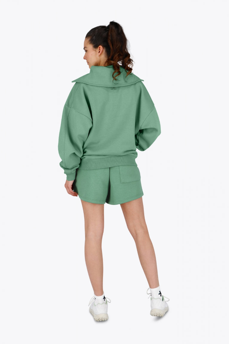 Osaka Women Half Zip Sweater | Green