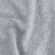 Osaka women half zip sweater in heather grey with white logo. Detail fabric view