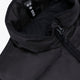 Osaka women padded gilet in black with white logo. Front flatlay detail neck view