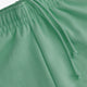 Osaka women shorts in green with logo in white. Front flatlay detail cords view