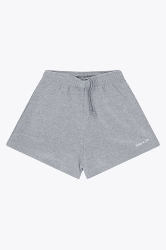 Farbe Osaka Damen <tc>Shorts</tc> Osaka women shorts in heather grey with logo in white. Front flatlay view