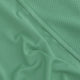 Osaka women singlet in green with logo in grey. detail fabric view