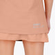Osaka women tee short sleeve in peach with logo in grey. Back detail logo view