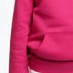Osaka kids hoodie in pink and off-set star logo in white and blue. Detail sleeve view