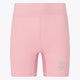 Osaka women tech short thights in pink with grey logo. Front flatlay view