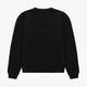 Osaka unisex sweater signature black with white logo. Back flatlay view