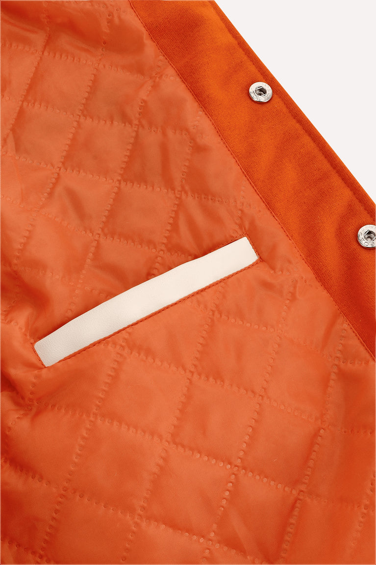 Bloemendaal Varsity Jacket | Orange