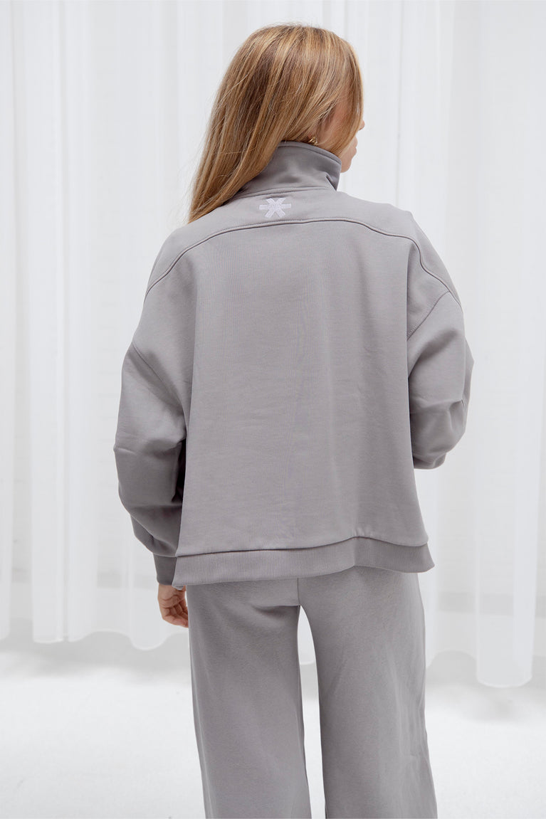 Osaka Women Cropped Half Zip Sweater | Cloudburst