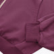 Osaka Women Cropped Full Zip Hoodie | Cherry Lacquer