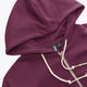 Osaka Women Cropped Full Zip Hoodie | Cherry Lacquer