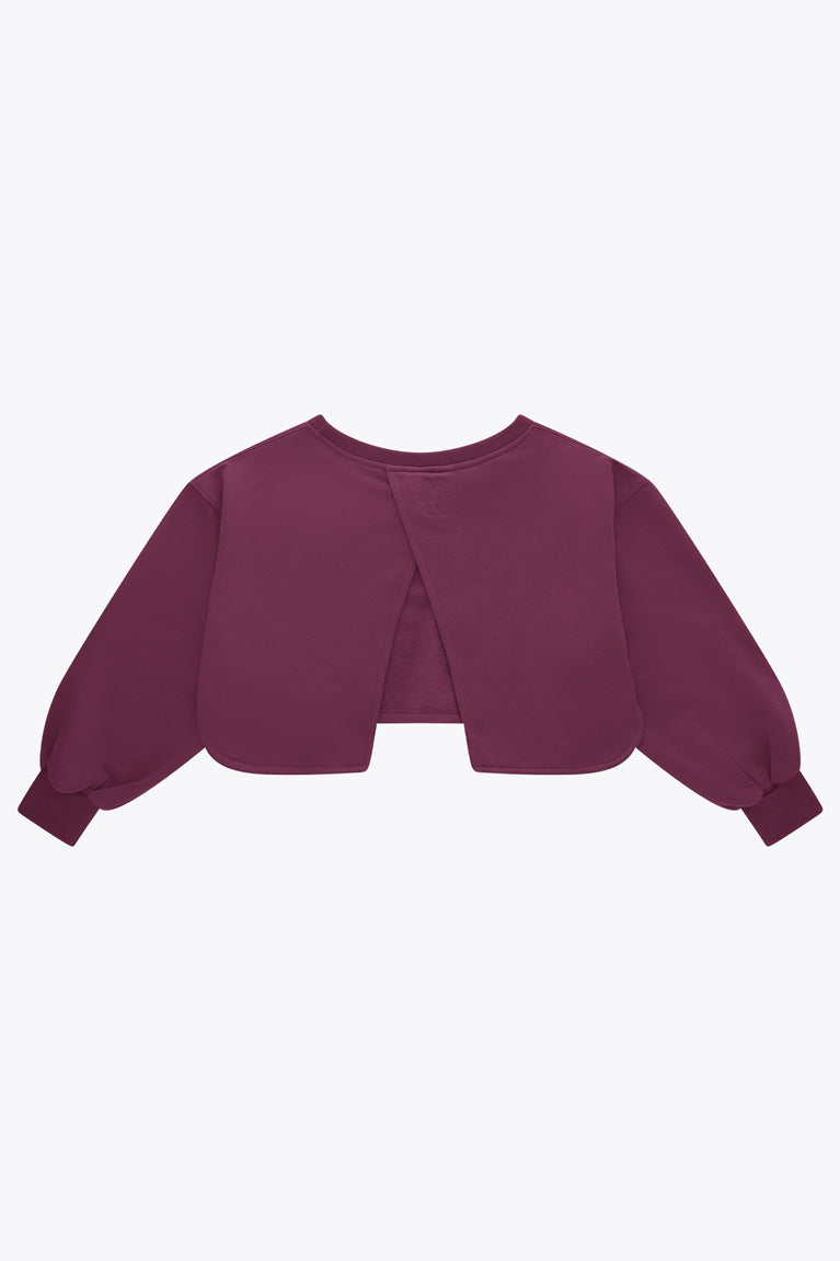 Osaka Women Crossed Back Sweater | Cherry Lacquer