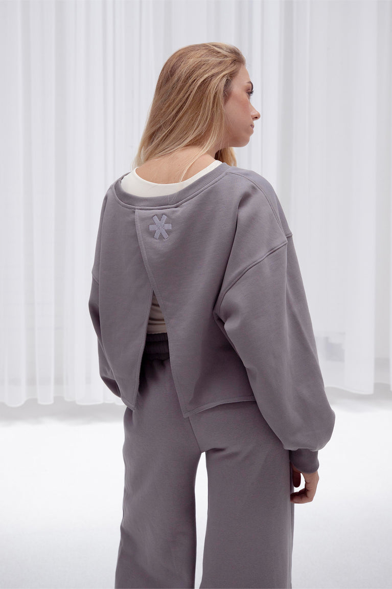 Osaka Women Crossed Back Sweater | Cloudburst