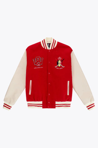 KBHB Osaka Official Belgium Varsity Jacket | Red - Bomber Jackets Apparel
