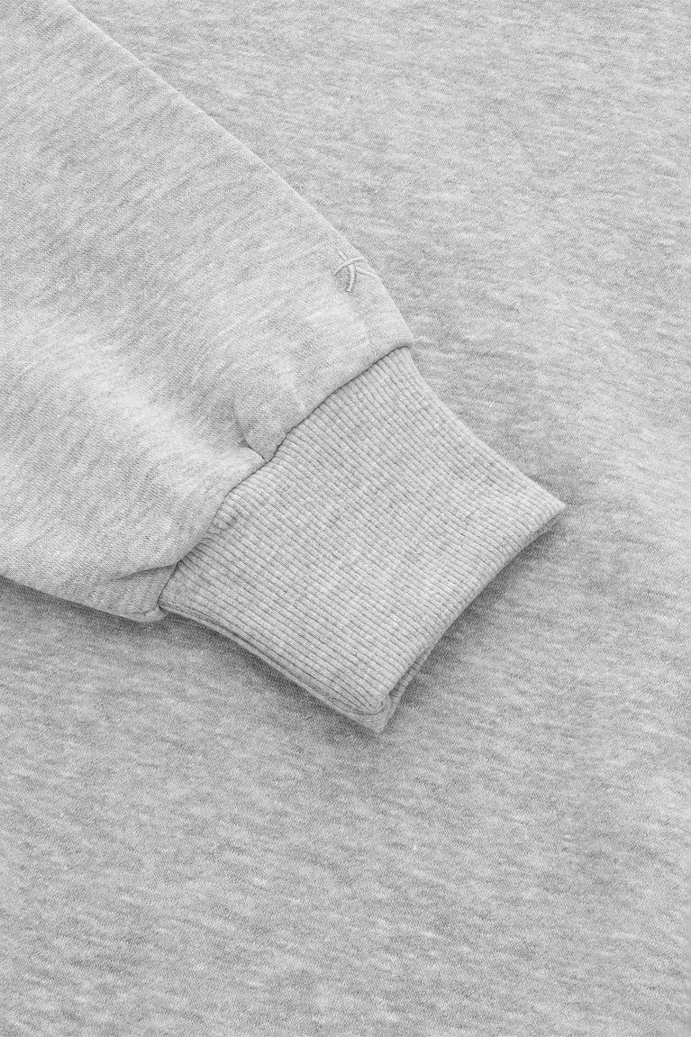 Osaka Men Boxy Sweater | Heather Grey