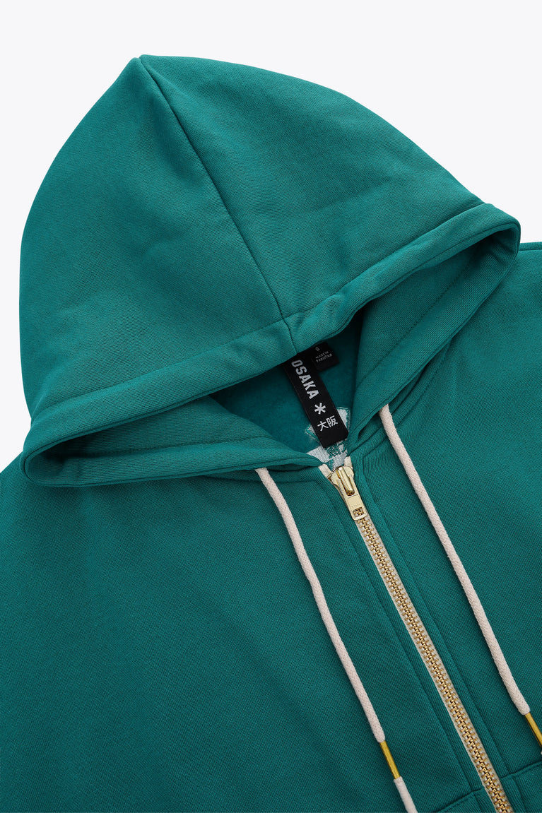 Osaka Men Full Zip Hoodie | Transformative Teal