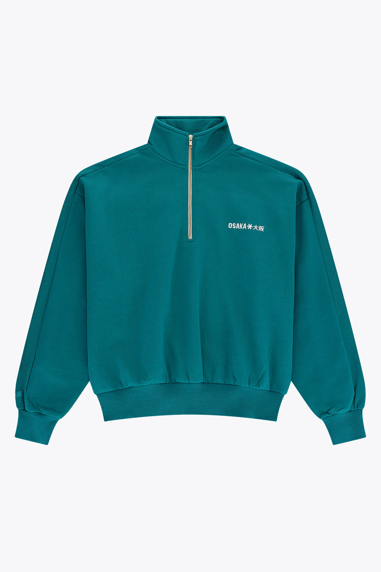 Osaka Men Half Zip Sweater | Transformative Teal