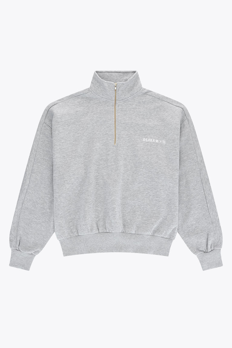 Osaka Men Half Zip Sweater | Heather Grey