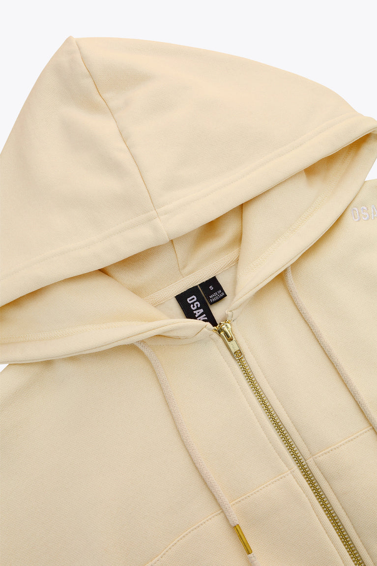 Osaka Women Cropped Full Zip Hoodie | Washi