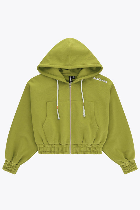 Osaka Women Cropped Full Zip Hoodie | Ferite