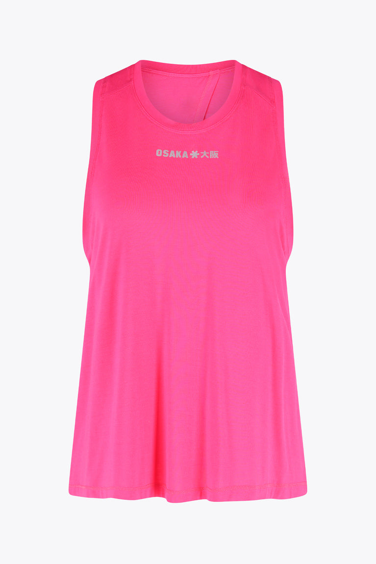 Osaka Women Luna Cross Tank | Electric Fuchsia