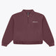 Women’s Osaka polo zip sweater, peppercorn color, quarter-zip collar, long sleeves