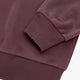 Men's pullover sweater sleeve and hem in dark maroon with ribbed cuffs and waistband