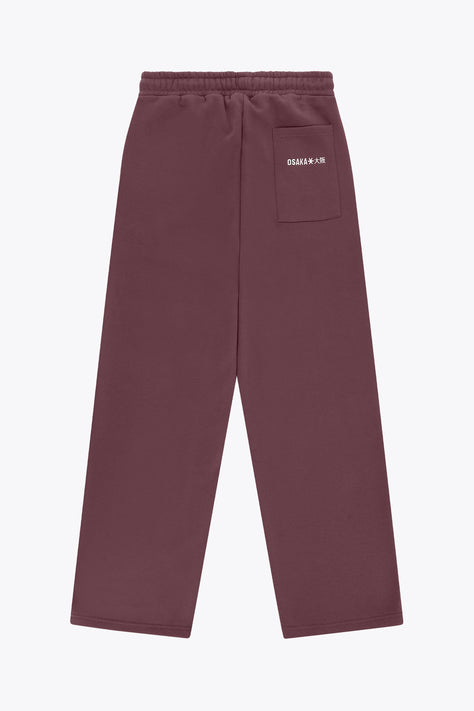 Osaka men's wide sweatpants in Peppercorn color, elastic waistband and drawstring