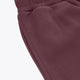 Osaka men's wide sweatpants waistband seam and side panel stitching, Peppercorn