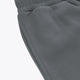Dark grey melange sweatpants leg with side seam and elasticized waistband.