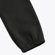 Black jogger ankle cuff with elastic hem