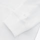 Kids white hoodie cuff with ribbed sleeve hem and stitched seam