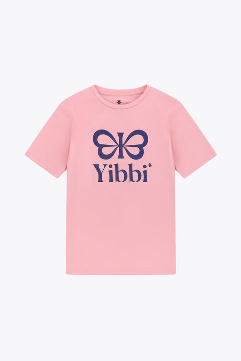 Yibbi Kids Sports Tee | Pastel Pink
