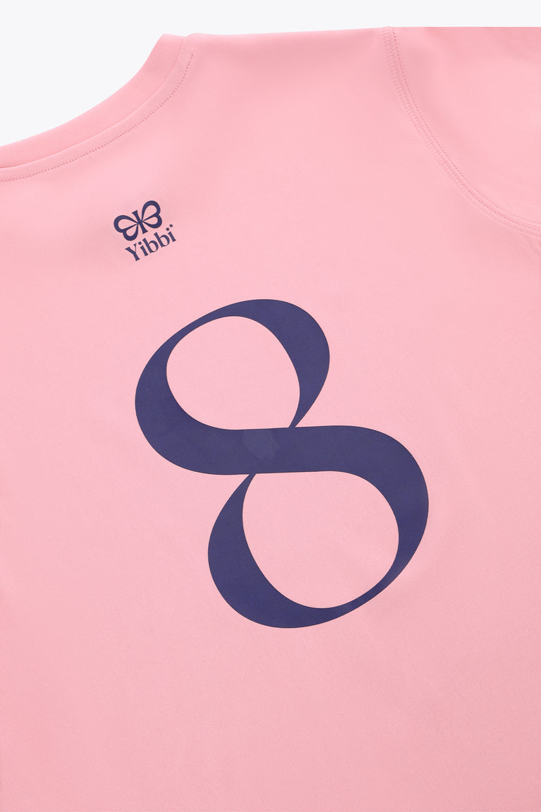 Yibbi Kids Sports Tee | Pastel Pink