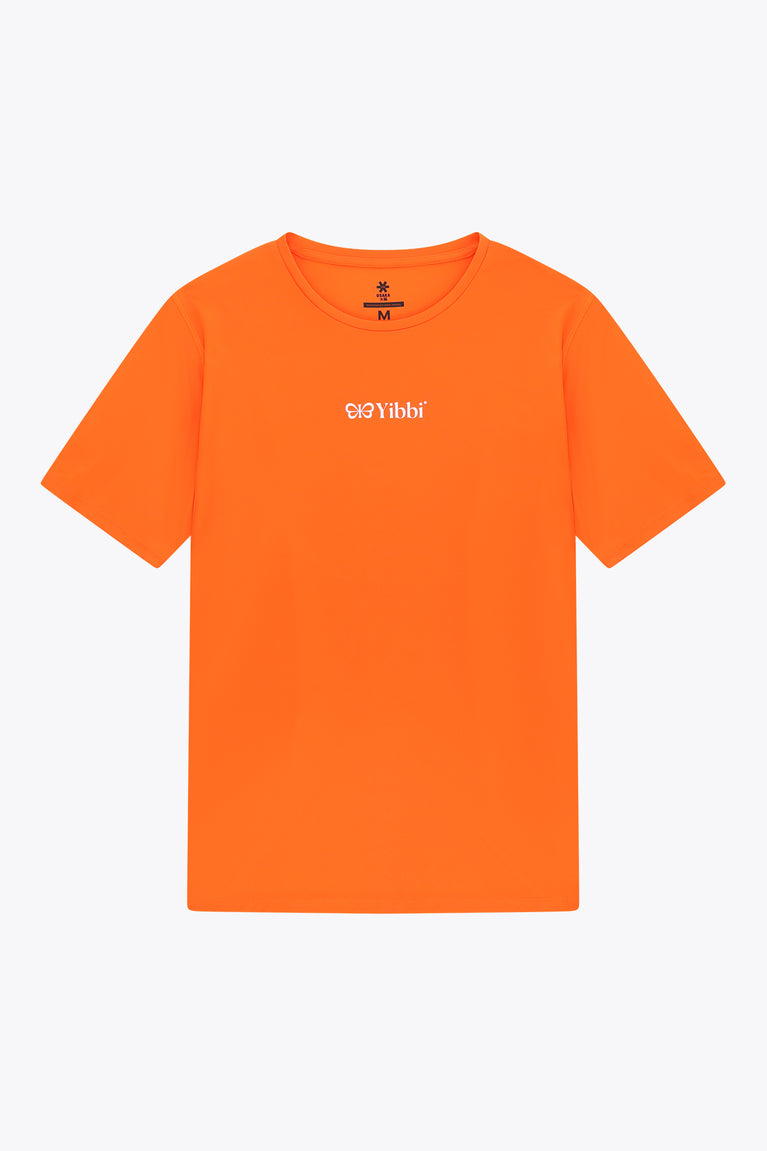 Yibbi Adults Sports Tee | Bright Orange