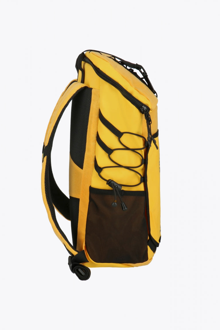  Pro Tour padel backpack in honey comb with logo in black. Side view