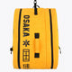 Pro Tour padel bag in honey comb with logo in black. Front view