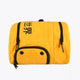 Pro Tour padel bag in honey comb with logo in black. Side view