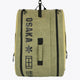 Pro Tour padel bag in olive with logo in black. Front view