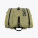 Pro Tour padel bag in olive with logo in black. From above view