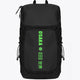 Osaka vision padel backpack in black with logo in green. Front view