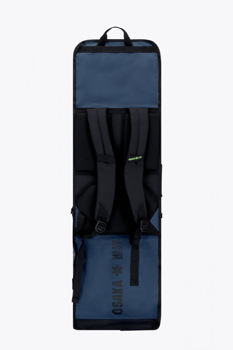Osaka Hockey Stickbag Pro Tour extra large in navy with logo in black. Back view