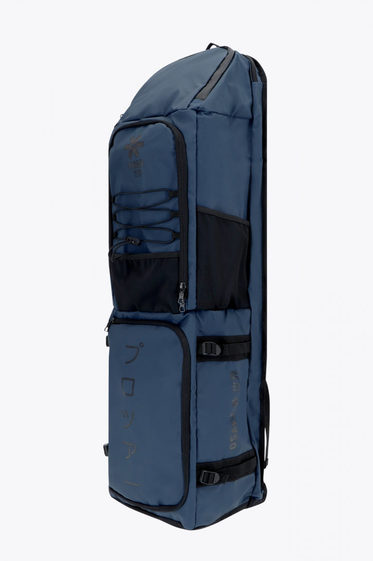 Osaka Hockey Stickbag Pro Tour extra large in navy with logo in black. Side view