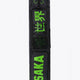 Pro Tour stickbag medium in black with logo in green. Front view