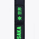 Osaka sports stickbag medium in black with logo in green. Front view